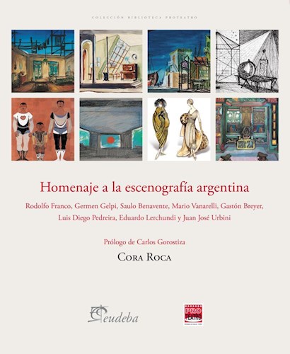 Tapa de Homenaje a la escenografía argentina, libro de Cora Roca